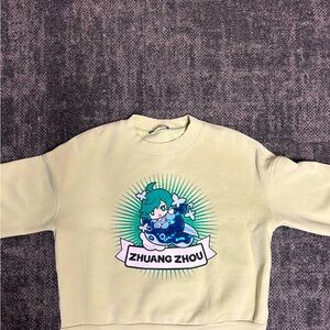 Cute avocado green crow neck sweatshirt 🥑